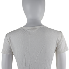 Lily Loves White Ruched Drawstring Top – Size AU 10 (Soft Ribbed Stretch Essential)
