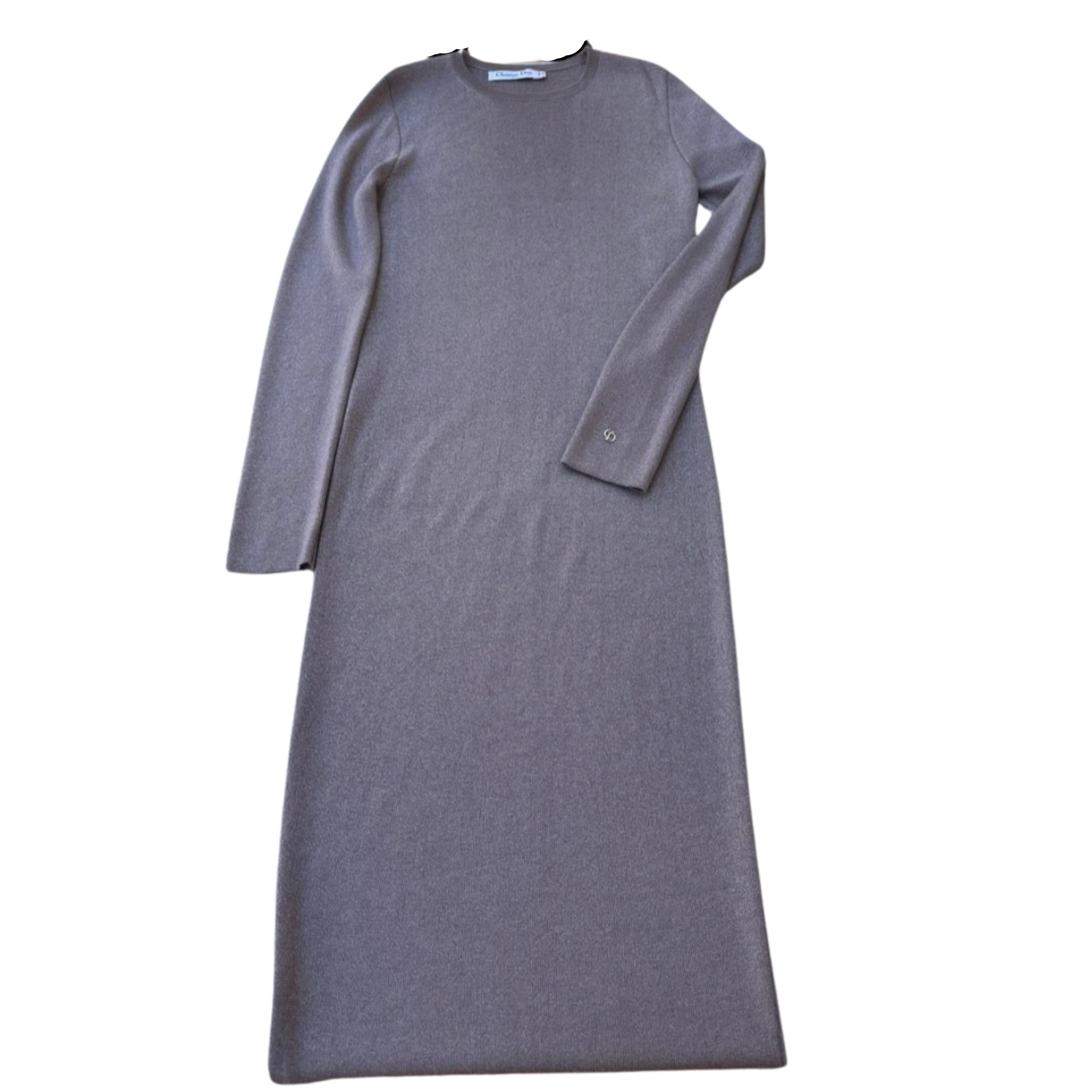 Gray dress on a white background