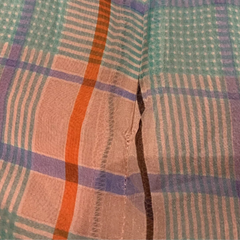 Zimmermann "Good Love" Pink Check Silk Plunge Dress – Size 1