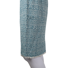 NWT Lisa Ho Teal Textured Pencil Skirt – Fringe Hem (AU 8)