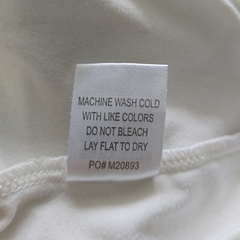 Brit & Bri White Scoop Neck Tee Size M Stretch Basic Top