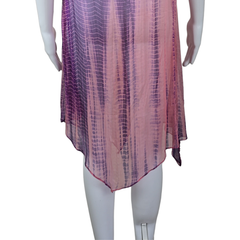 Lisa Ho Pink & Purple Silk-Blend Kaftan Dress – AU 6 (Resort Luxe Statement)