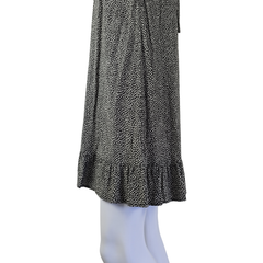 Auguste Charcoal Polka Dot Halter Mini Dress – Effortless Boho | AU 10