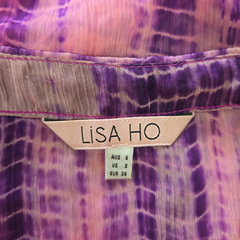 Lisa Ho Pink & Purple Silk-Blend Kaftan Dress – AU 6 (Resort Luxe Statement)
