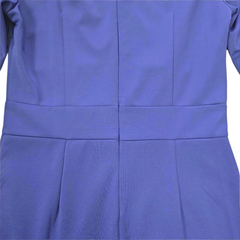 Navy Blue Long Sleeve Dress AU 10 Asymmetric Hem Elegant Dress