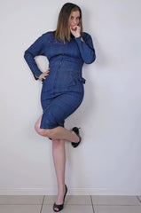 Vintage Scarpa Denim Dress, Size: Vintage AU 12 (Internaional S)