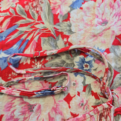 Auguste Red Floral Rayon Maxi Dress – Effortless Boho Size AU10