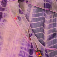 Lisa Ho Pink & Purple Silk-Blend Kaftan Dress – AU 6 (Resort Luxe Statement)