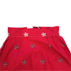 Vintage Pink Flower Power Maxi Skirt – Retro 70s Statement Piece