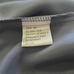 Third Millennium Silk Slip Dress – Smoky Grey with Lace | AU 8