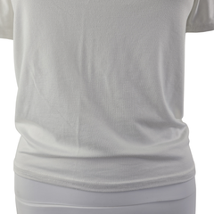 Brit & Bri White Scoop Neck Tee Size M Stretch Basic Top