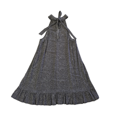Auguste Charcoal Polka Dot Halter Mini Dress – Effortless Boho | AU 10