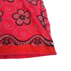 Vintage Pink Flower Power Maxi Skirt – Retro 70s Statement Piece