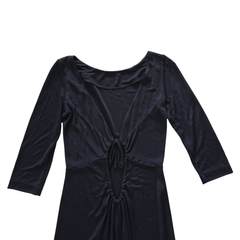 Moschino Cheap & Chic Black Cut-Out Back Midi Dress – AU 10