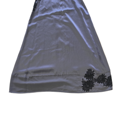Third Millennium Silk Slip Dress – Smoky Grey with Lace | AU 8