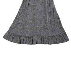 Auguste Charcoal Polka Dot Halter Mini Dress – Effortless Boho | AU 10