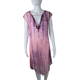 Lisa Ho Pink & Purple Silk-Blend Kaftan Dress β AU 6 (Resort Luxe Statement)