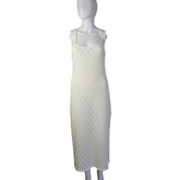 Billabong White Knit Midi Dress β Coastal Minimalist Summer Dress β Size AU 10