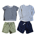 SEED Kids Clothing Bundle Size 4 & 5 – 4 Pieces Tees & Shorts
