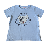 SEED Kids Graphic T-Shirt Size 6 Blue “I’m A Dog Person” Cotton Tee