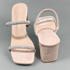 Novo Udella Luxe Nude Block Heels