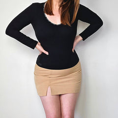 Emporio Armani Underwear Black Long-Sleeved Top