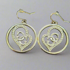 GUESS Silver Diamonte Hoop Earrings