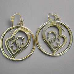 GUESS Silver Diamonte Hoop Earrings
