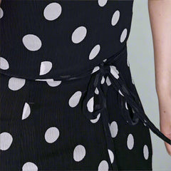 RIXO "Minni" Silk Polka Dot Dress - Size: M