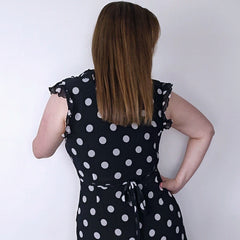 RIXO "Minni" Silk Polka Dot Dress - Size: M