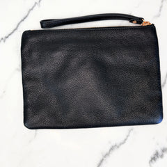 Mimco Black and Rose Gold Clutch Pouch