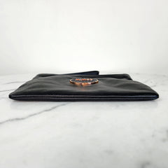 Mimco Black and Rose Gold Clutch Pouch