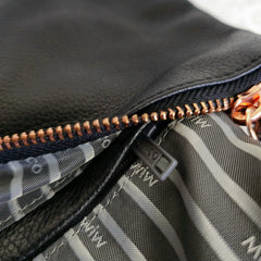 Mimco Black and Rose Gold Clutch Pouch