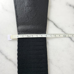 Unsigned Black Belt - Elegant and Versatile Accessory