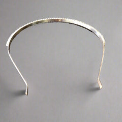 Silver Diamanté Thin Metal Headband