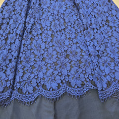 Annah Stretton Floral Lace Navy Dress