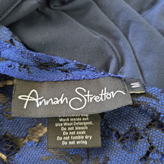 Annah Stretton Floral Lace Navy Dress