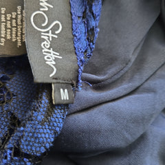 Annah Stretton Floral Lace Navy Dress