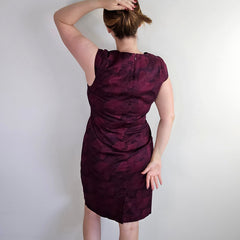 Diana Ferrari Exclusive Print Purple and Black Dress