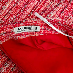 Marcs Red Tweed Skirt – Size AU 10
