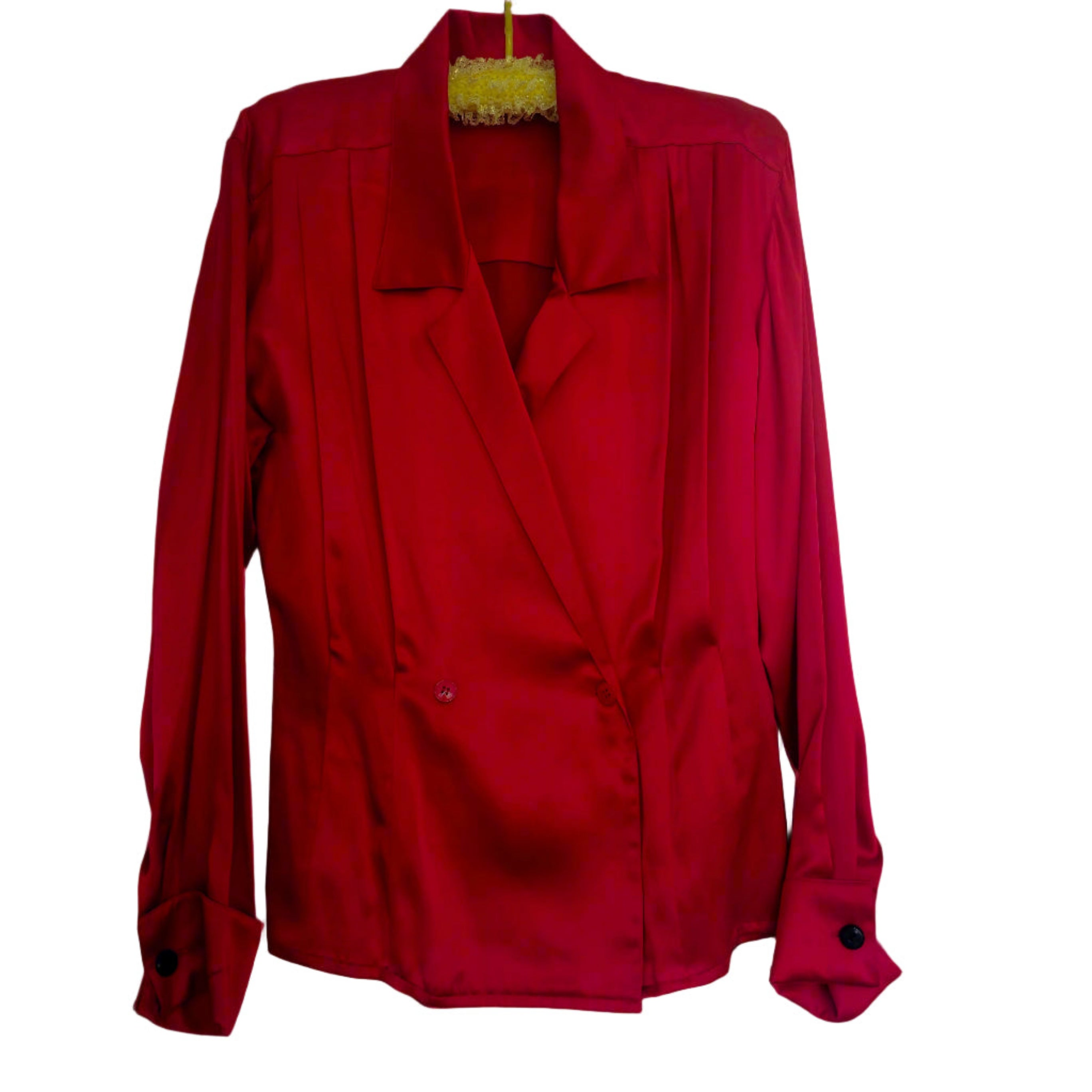 Red blouse on a white background