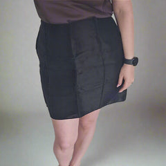 Stunning Authentic FENDI Black Silk Skirt – IT 44