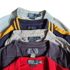 Ralph Lauren Polo Shirt Bundle Size L 5 Pack Mens Casual Work Shirts