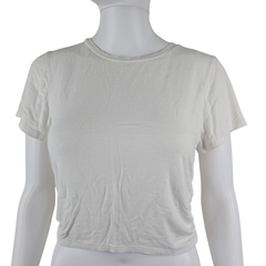 Antistar White Ruched Tee – Size AU 12 (Soft Sculpted Everyday Essential)