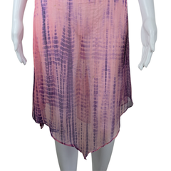 Lisa Ho Pink & Purple Silk-Blend Kaftan Dress – AU 6 (Resort Luxe Statement)