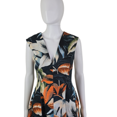 Scanlan Theodore Tropical Escape Midi Dress – Fit & Flare (AU 10)