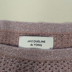 Rose Gold Metallic Knit Crop Top AU 12 Shimmer Mesh Top