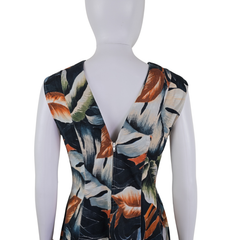 Scanlan Theodore Tropical Escape Midi Dress – Fit & Flare (AU 10)
