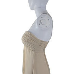 Third Millennium Silk Zari Draped Dress – Beige | NWT | AU 6