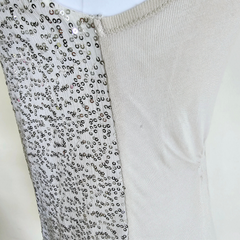 Armani Exchange Vintage Silver Sequin Sleeveless Vest – Size S